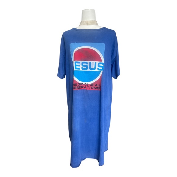 90s Vintage Parody Shirt Pepsi Jesus The Choice Of The All Generations! One Size - Picture 3 of 15